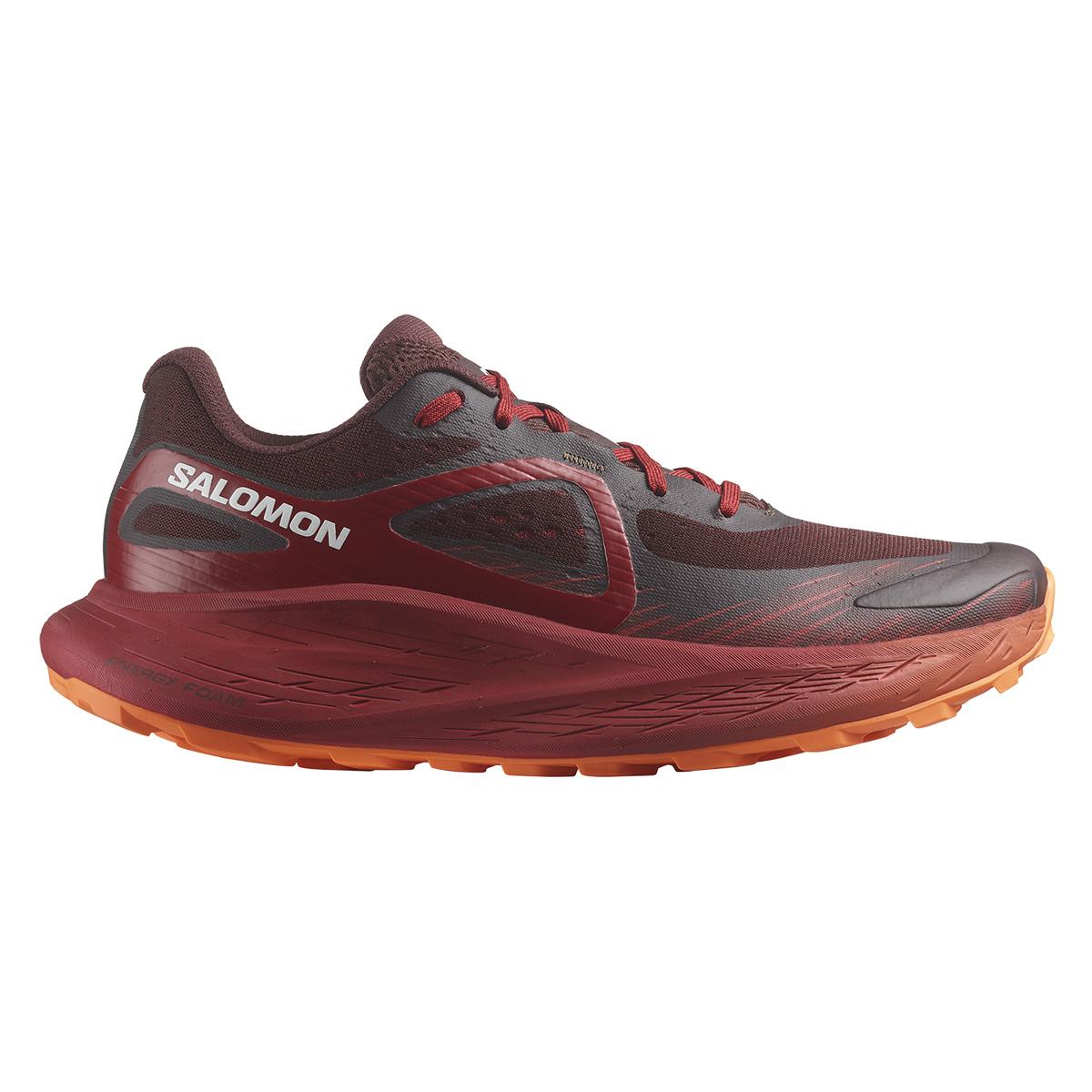 Salomon Glide Max TR Shoe Men's in Bitter Chocolate Red Dahlia Shocking Orange
